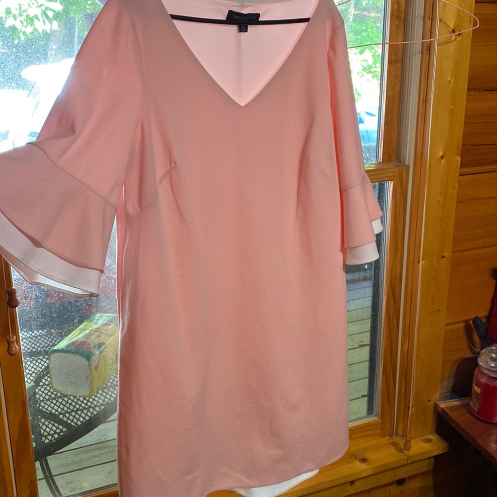 Perceptions women pink dress 14 w